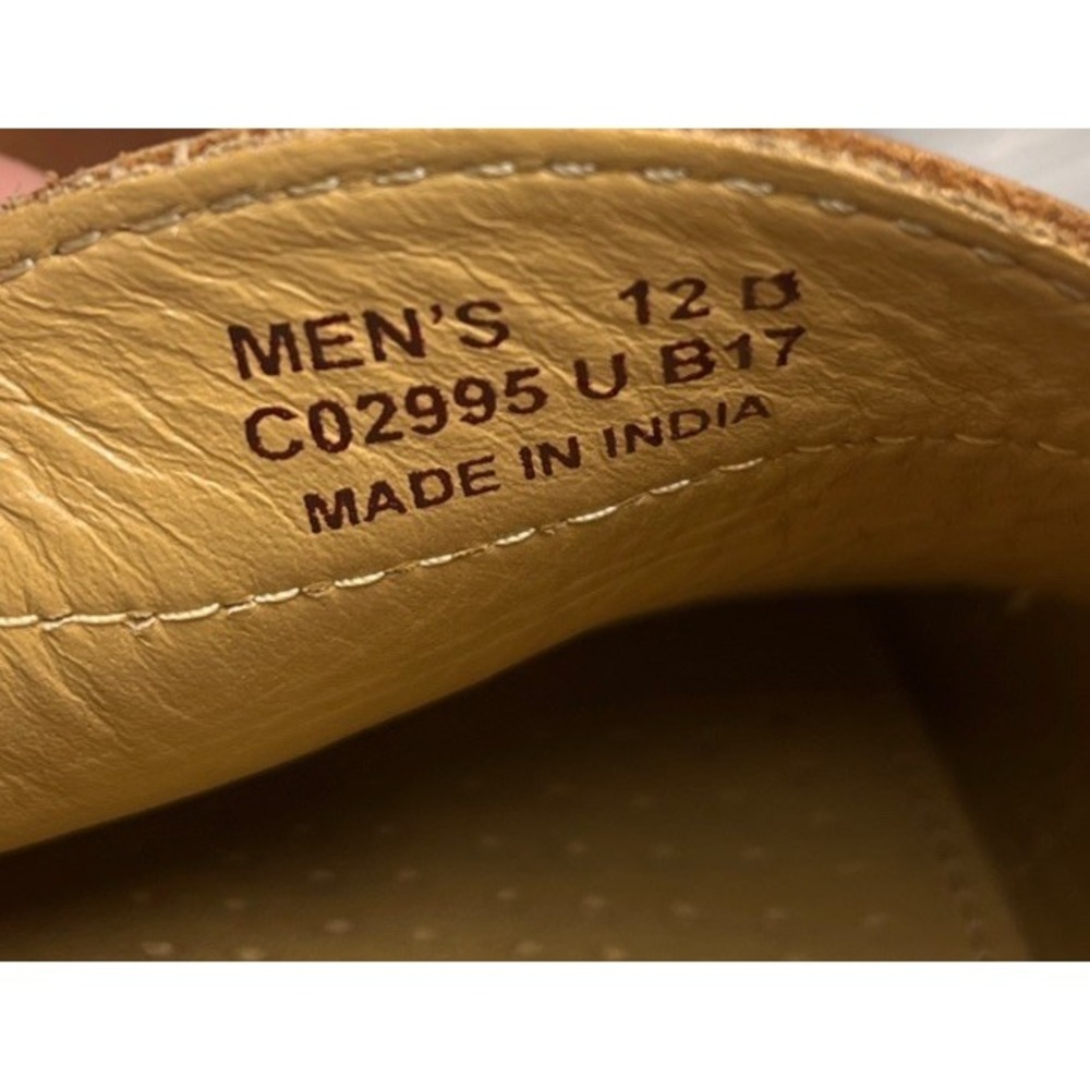 Cole Haan Pinch Men's Size 12 Dress Shoes Brown Leather Tassel Moc Toe Loafers - Picture 7 of 7